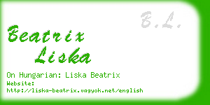 beatrix liska business card